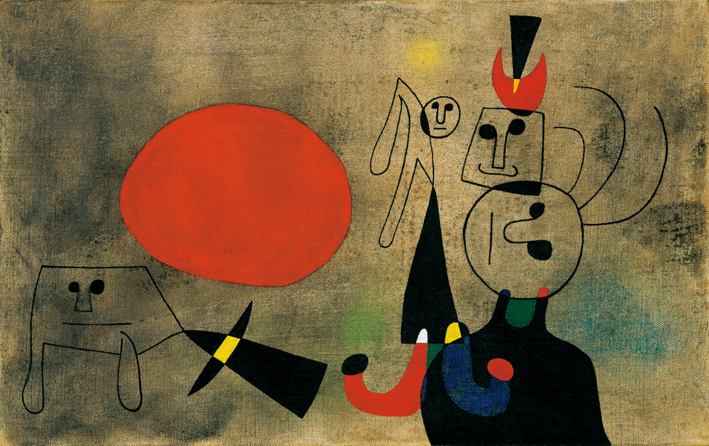  胡安·米罗 Joan Miró ——日出时的女性
